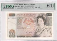 Great Britain, 50 Pounds, 1988/1991, UNC, p381b, PMG 64 EPQ, Queen Elizabeth II. Potrait
Estimate: USD 400-800