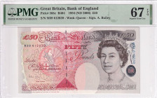 Great Britain, 50 Pounds, 2006, UNC, p388c, PMG 67 EPQ, Queen Elizabeth II. Potrait
Estimate: USD 100-200