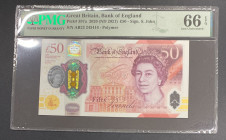 Great Britain, 50 Pounds, 2020, UNC, p397a, PMG 66 EPQ, Queen Elizabeth II. Potrait, Polymer
Estimate: USD 100-200