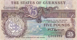 Guernsey, 5 Pounds, 1991, UNC, p53a
Estimate: USD 25-50
