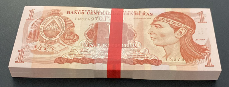 Honduras, 1 Lempira, 2014, UNC, p96b, BUNDLE, (Total 100 Banknotes)
Estimate: US...