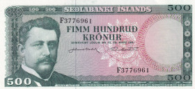 Iceland, 500 Kronur, 1961, UNC, p45a
Estimate: USD 25-50