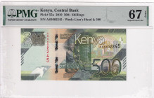 Kenya, 500 Shillings, 2019, UNC, p55a, PMG 67 EPQ, High condition

Estimate: USD 30-60