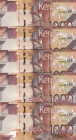 Kenya, 1.000 Shillings, 2019, UNC, p56, (Total 5 consecutive banknotes)
Estimate: USD 50-100