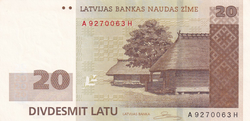 Latvia, 20 Latu, 2009, XF(+), p55b
Estimate: USD 20-40