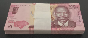 Malawi, 100 Kwacha, 2020, UNC, p65, BUNDLE, (Total 100 Banknotes)
Estimate: USD 40-80