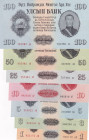 Mongolia, 1-3-5-10-25-50-100 Tugrik, 1955, UNC, (Total 7 banknotes)
Estimate: USD 30-60