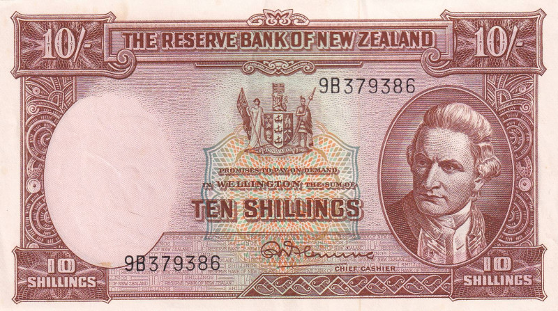 New Zealand, 10 Shillings, 1940/1967, XF(+), p158c
Estimate: USD 20-40