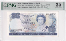 New Zealand, 10 Dollars, 1985/1989, VF, p172b, PMG 35
Estimate: USD 40-80