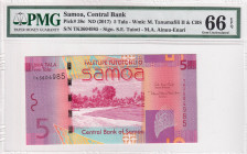Samoa, 5 Tala, 2017, UNC, p38c, PMG 66 EPQ
Estimate: USD 25-50