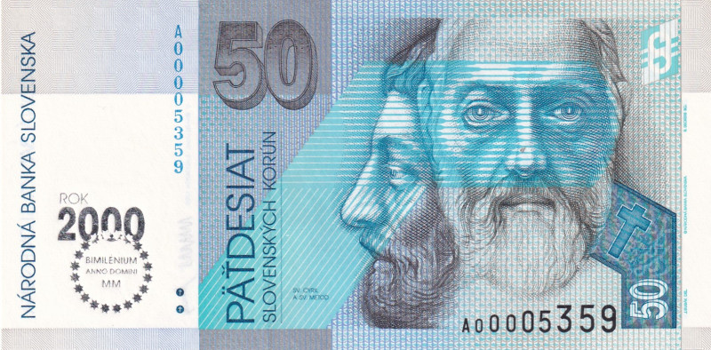 Slovakia, 50 Korun, 1993, UNC, p35, Commemorative banknote
Estimate: USD 20-40