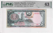 Somalia, 10 Shillings, 1980, UNC, p26, PMG 63
Estimate: USD 40-80