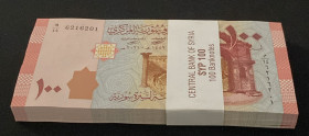 Syria, 100 Pounds, 2021, UNC, p113, BUNDLE, (Total 100 Banknotes)
Estimate: USD 20-40
