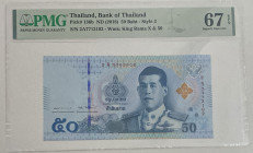 Thailand, 50 Baht, 2018, UNC, p136b, PMG 67 EPQ, High condition

Estimate: USD 25-50