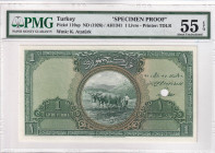 Turkey, 1 Livre, 1927, AUNC, p119s, SPECIMEN/PROOF, PMG 55 EPQ
Estimate: USD 1.000-2.000