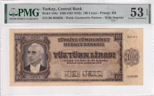 Turkey, 100 Lira, 1942, AUNC, p144, 3.Emission, PMG 53
Estimate: USD 1.000-2.000