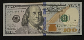 United States of America, 100 Dollars, 2009, XF, p536, REPLACEMENT
Estimate: USD 100-200