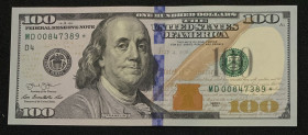 United States of America, 100 Dollars, 2013, UNC, p543, REPLACEMENT, Light handling
Estimate: USD 100-200