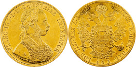 Franz Joseph I., 4 Dukat 1910, Vienna