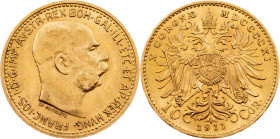 Franz Joseph I., 10 Kronen 1911, Vienna