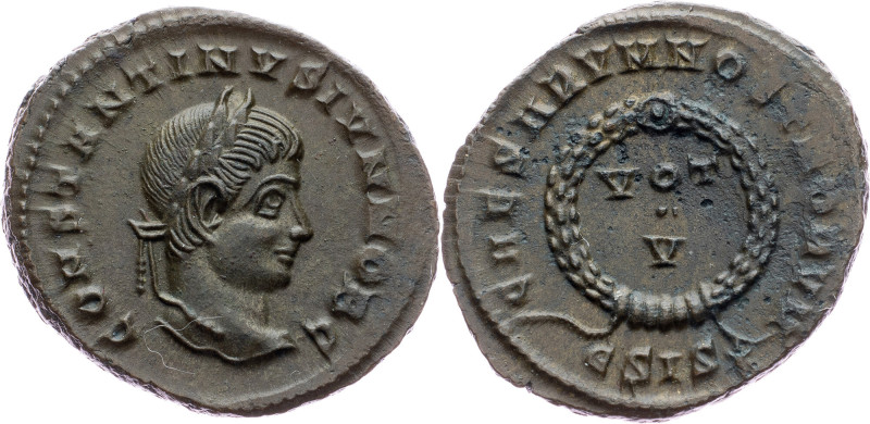 Constantine II., Nummus R/VOT Ancient, Constantine II., Nummus R/VOT; EF+

Gra...