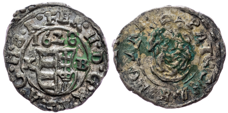 Ferdinand II., Denar 1628, Kremnitz Ferdinand II., Denar 1628, Kremnitz, 0,556 g...