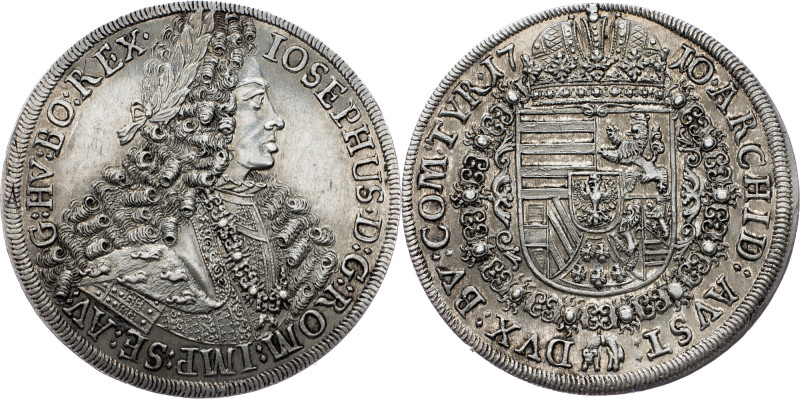 Joseph I., 1 Thaler 1710, Hall Joseph I., 1 Thaler 1710, Hall, Her. 124, min. cl...