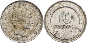 Colombia, 10 Centavos 1947