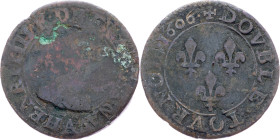 France, Double Tournois 1606