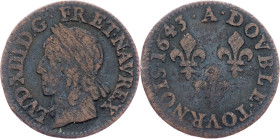 France, Double Tournois 1643