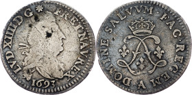 France, 4 sols 2 deniers 1693, A