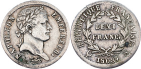 France, 1/2 Franc 1808, A