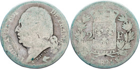 Louis XVIII., 2 Francs 1824, W