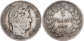 Louis Phillip, 1 Franc 1837, W