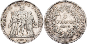 France, 5 Francs 1875, A