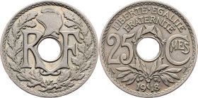 France, 25 Centimes 1918