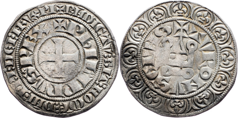 Philip IV., Gros Tournois 1290-1295 Philip IV., Gros Tournois 1290-1295, Ag, Dy#...