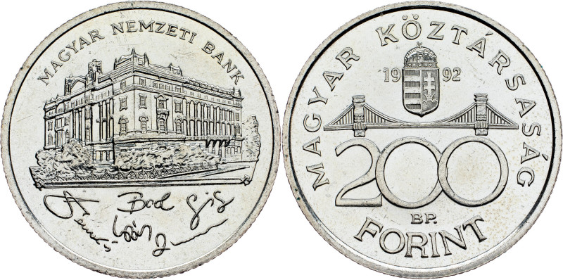 Hungary, 200 Forint 1992 Hungary, 200 Forint 1992, 12 g, Ag (500/1000), KM# 689,...