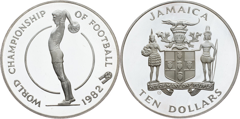 Jamaica, 10 Dollars 1982 Jamaica, 10 Dollars 1982, 22,45 g, Ag (925/1000), KM# 9...