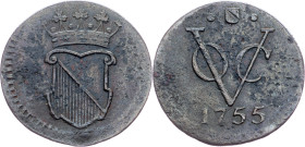 Netherlands East Indies, 1/2 Duit 1755, Utrecht