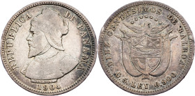 Panama, 10 Centésimos 1904