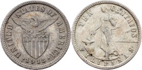 Philippines, 10 Centavos 1918