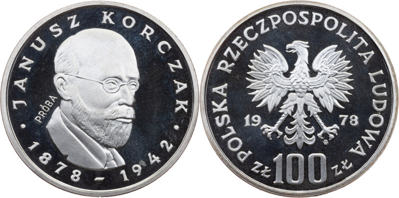 Poland, 100 Zlotych 1978, PRÓBA Poland, 100 Zlotych 1978, PRÓBA, 16,377 g, Ag (6...