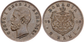 Romania, 2 Bani 1900