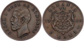 Romania, 2 Bani 1900, Hamburg