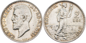 Romania, 2 Lei 1912, Brussels