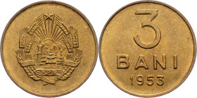 Romania, 3 Bani 1953
