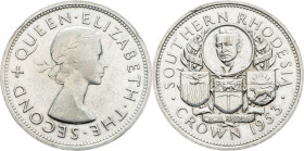 Southern Rhodesia, 1 Crown 1953, London