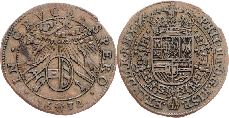 Spanish Netherlands, Jeton 1632 Spanish Netherlands, Jeton 1632, AE, Dugn. 3877;...