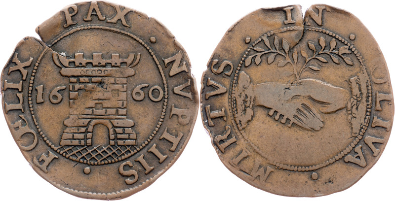 Spanish Netherlands, Jeton 1660 Spanish Netherlands, Jeton 1660, AE, Dugn. 4151,...